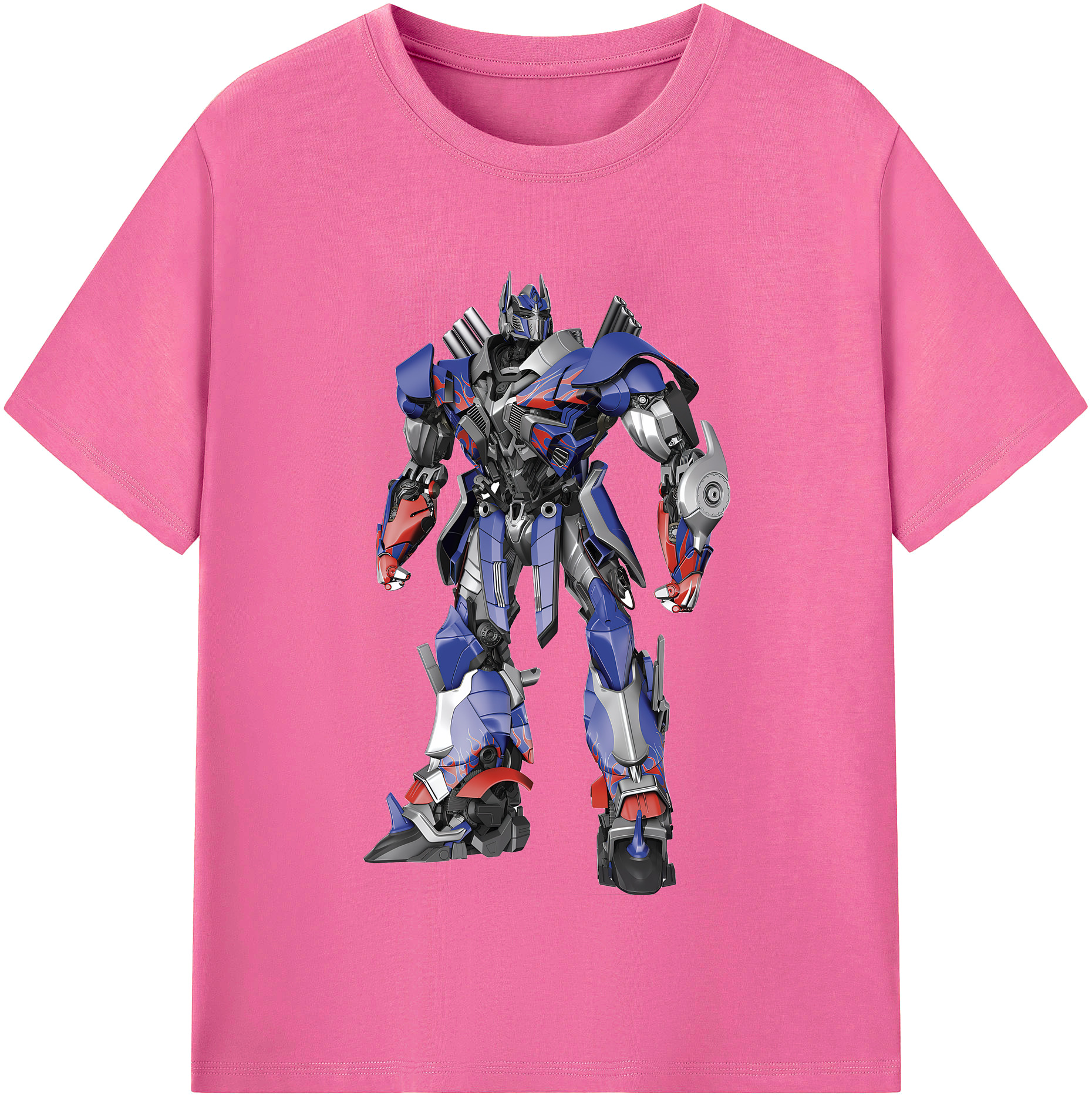 （画像用） Transformers トランスフォーマー レディースカジュアルプリントTシャツ（綿100％）